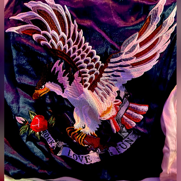 MO and Co. letterman silk jacket. - Picture 4 of 4